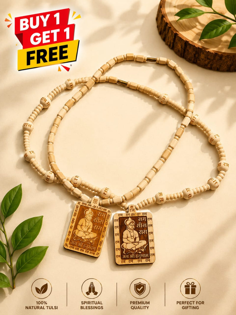 100% Original Natural Tulsi Mala for Hanuman Ji