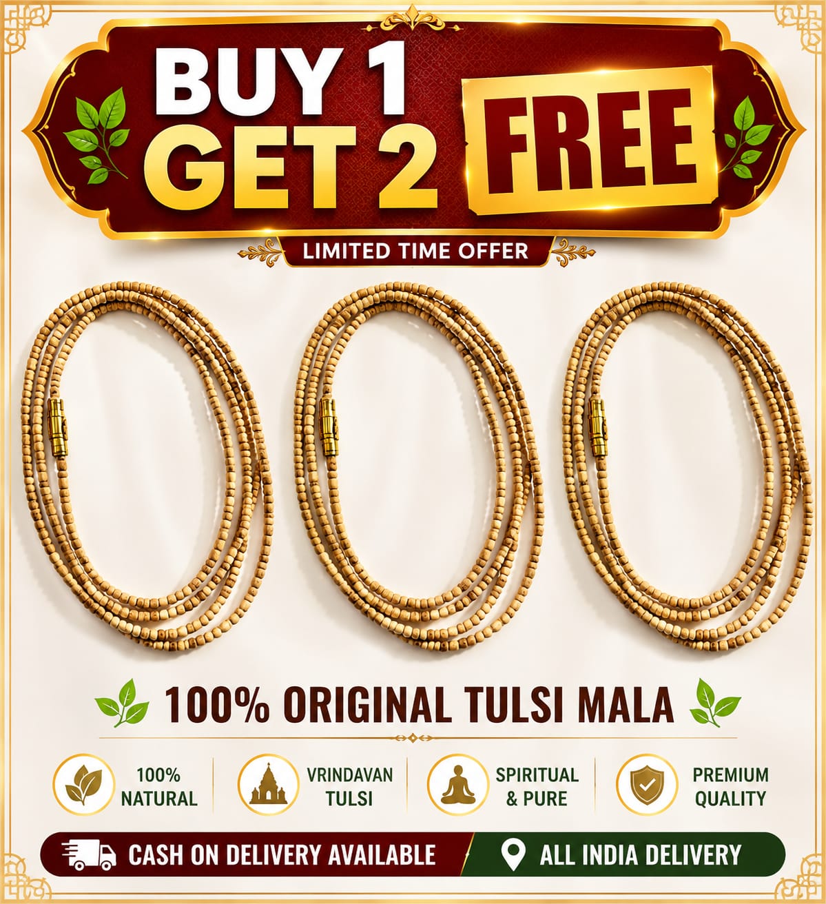 KANTI TULSI MALA 3 ROUND